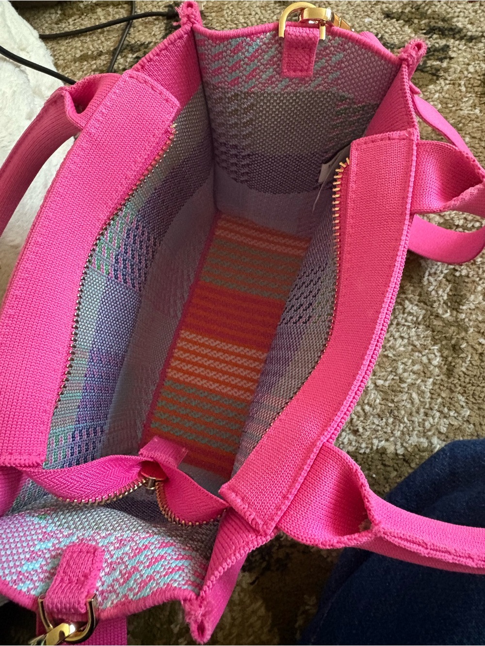 Kate Spade Limited Edition Plaid Knit Crossbody Bag - - Picture 4 of 17